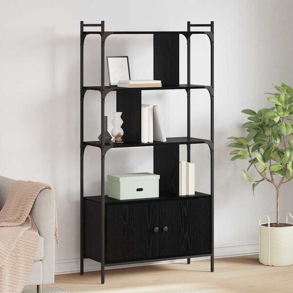 vidaXL Knižnica Kompozitn&eacute; drevo