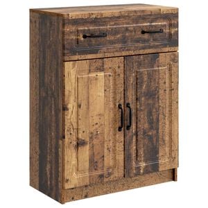vidaXL Serv&iacute;rovacia skriňa so z&aacute;suvkou Star&eacute; drevo 66 x 34,5 x 87 cm
