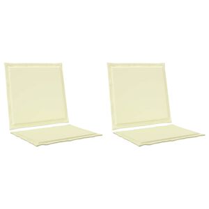 vidaXL Sedadlov&eacute; a zadn&eacute; vank&uacute;&scaron;e 2 pcs Kr&eacute;mov&aacute; 47 x 45 x 2 cm
