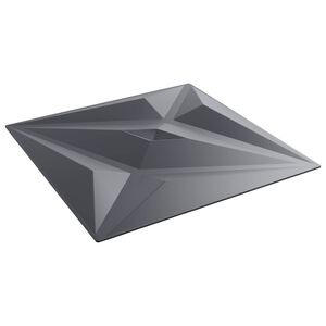 vidaXL N&aacute;stenn&eacute; panely Hviezda 12 pcs Star &Scaron;ed&yacute; 50 x 50 cm XPS Pena