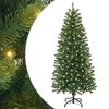 vidaXL Umel&yacute; vianočn&yacute; stromček s 150 LED-i Zelen&aacute; 150 cm PE a PVC