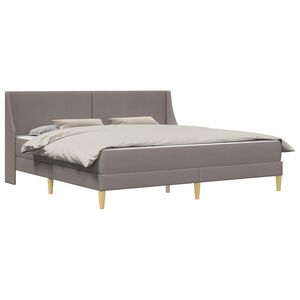 vidaXL R&aacute;m postele s matracom s čelnou doskou Polyester