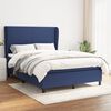 vidaXL Boxspring posteľ s matracom modr&yacute; 140x190 cm l&aacute;tka