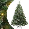 vidaXL Umel&yacute; vianočn&yacute; stromček s 150 LED-i Zelen&aacute; 120 cm PE a PVC