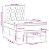 vidaXL Boxspring posteľ s matracom čierna 120x190 cm zamat