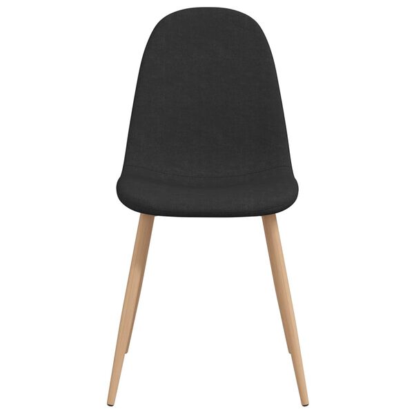 vidaXL Jed&aacute;lensk&eacute; stoličky 4 ks, čierne, l&aacute;tka