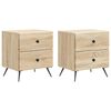 vidaXL Nočn&yacute; stol&iacute;k 2 ks Dub sonoma 43 x 34,5 x 47,5 cm