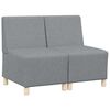 vidaXL Bezr&uacute;čkov&aacute; modul&aacute;rna sofa jednotka 2 ks Svetlosiv&aacute; l&aacute;tka