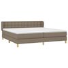 vidaXL Boxspring posteľ s matracom sivohned&yacute; 200x200 cm l&aacute;tka