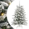 vidaXL Umel&yacute; Skl&aacute;pac&iacute; Vianočn&yacute; Stromček Biela 120 cm PE a PVC