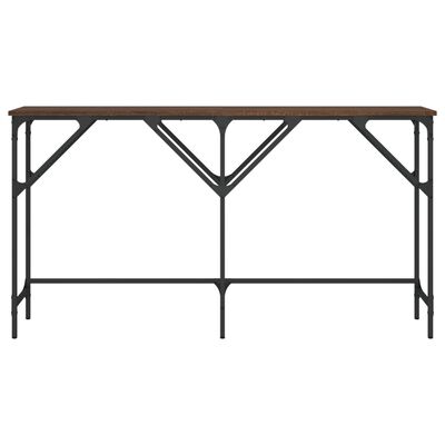 vidaXL Konzolový stolík hnedý dub 140x29x75 cm kompozitné drevo