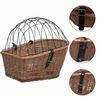 vidaXL K&ocirc;&scaron; na zadn&yacute; nosič bicykla s krytom 55x31x36 cm, pr&iacute;rodn&aacute; vŕba