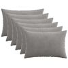 vidaXL Poťah na podložku 6 pcs HEERLEN Svetlosiv&aacute; 50 x 70 cm man&scaron;estr