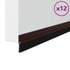 vidaXL Samolepiace tesnenia dver&iacute; s kefou 12 pcs Hned&aacute; 100 cm