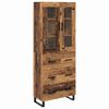 vidaXL Highboard 2 ks Star&eacute; drevo 69,5 x 34 x 180 cm Kompozitn&eacute; drevo
