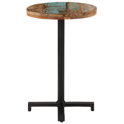 vidaXL Bistro stôl okrúhly Ø50x75 cm recyklovaný masív