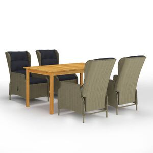 vidaXL 5-dielna z&aacute;hradn&aacute; jed&aacute;lensk&aacute; s&uacute;prava hned&aacute;