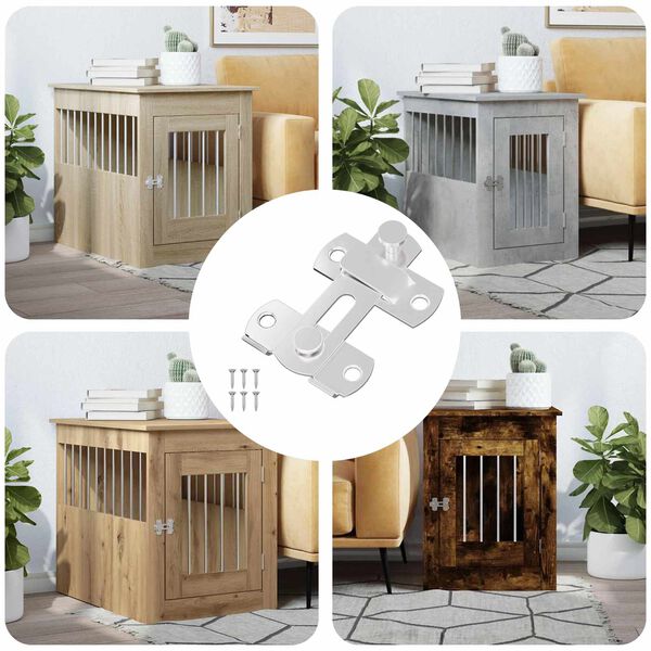 vidaXL Z&aacute;mok dver&iacute; 12 pcs Strieborn&aacute; 70 x 8 mm Oceľ