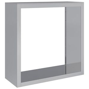 vidaXL Reg&aacute;l na krbov&eacute; drevo 100x40x100 cm, pozinkovan&aacute; oceľ
