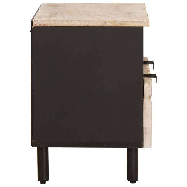 vidaXL TV skrinka s poličkou Biele um&yacute;vanie dokončenie 70 x 33 x 46 cm