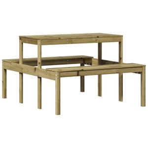 vidaXL Piknikov&yacute; st&ocirc;l 110x134x75 cm impregnovan&aacute; borovica