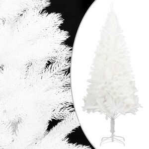 vidaXL Umel&yacute; vianočn&yacute; stromček, realistick&eacute; ihličie, biely 150 cm