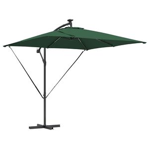 vidaXL Slnečn&iacute;k Zelen&aacute; 249 x 249 x 250 cm Polyester a hlin&iacute;k