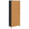 vidaXL Highboard Čierny dub 69,5 x 34 x 180 cm Kompozitn&eacute; drevo
