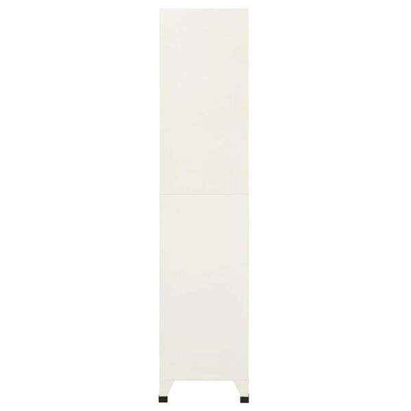 vidaXL Uzamykacia skriňa sivá a modrá 90x40x180 cm oceľová