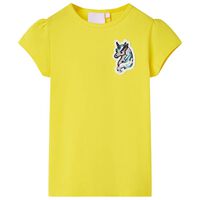 Detské tričko žiarivo žlté 92