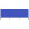 vidaXL 3-panelov&aacute; z&aacute;brana proti vetru l&aacute;tkov&aacute; 400x80 cm az&uacute;rovo-modr&aacute;
