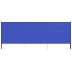 vidaXL 3-panelov&aacute; z&aacute;brana proti vetru l&aacute;tkov&aacute; 400x80 cm az&uacute;rovo-modr&aacute;