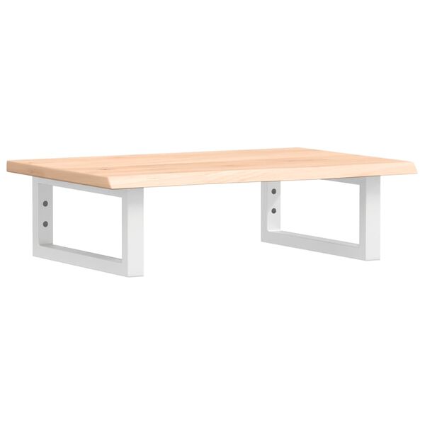 vidaXL Polica pod um&yacute;vadlo, n&aacute;stenn&aacute;, oceľ a dubov&yacute; mas&iacute;v