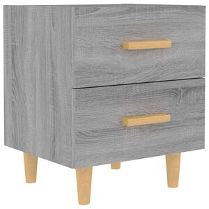 vidaXL Nočn&yacute; stol&iacute;k siv&yacute; dub sonoma 40x35x47,5 cm