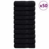 vidaXL Uter&aacute;k pre host&iacute; SOLUND 50 ks Čierna 50 x 100 cm 550 gsm