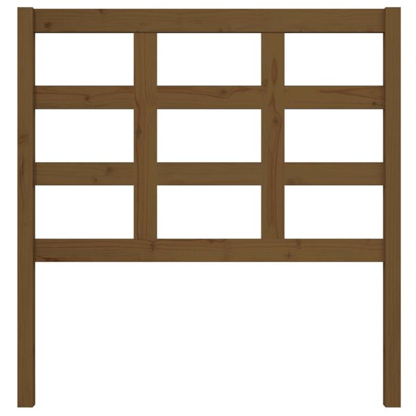 vidaXL Čelo postele medovo-hnedé 95,5x4x100 cm masívna borovica