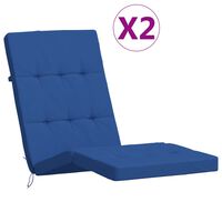 vidaXL Podušky na terasové stoličky 2 ks kráľ. modré oxfordská látka