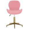 vidaXL Otočn&eacute; jed&aacute;lensk&eacute; stoličky 2 ks ružov&eacute; zamatov&eacute;