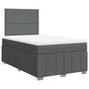 vidaXL Boxspring posteľ s matracom tmavosiv&yacute; 120x200 cm l&aacute;tka