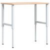 vidaXL Pracovn&yacute; st&ocirc;l 100x60x(71,5-98) cm dubov&yacute; mas&iacute;v obdĺžnikov&yacute;