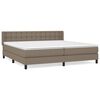 vidaXL Boxspring posteľ s matracom sivohned&yacute; 200x200 cm l&aacute;tka