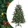 vidaXL Umel&yacute; vianočn&yacute; stromček Zelen&aacute; 150 cm PVC, kov a plast