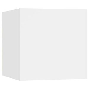 vidaXL Nočn&yacute; stol&iacute;k, biely 30,5x30x30 cm, kompozitn&eacute; drevo