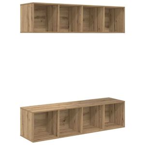 vidaXL Zostava TV skriniek 2 pcs Remeseln&yacute; dub 37 x 37 x 142,5 cm