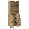 vidaXL Highboard Remeseln&yacute; dub 69,5 x 34 x 180 cm Kompozitn&eacute; drevo