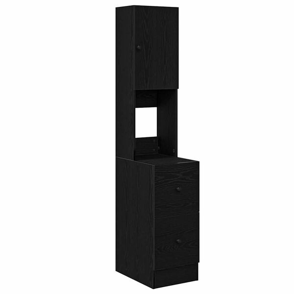 vidaXL Kuchynsk&yacute; bufet so z&aacute;suvkou Čierny dub 32 x 50 x 180 cm