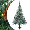 vidaXL Umel&yacute; vianočn&yacute; stromček s 150 LED-i Zelen&aacute; 150 cm PVC a oceľ