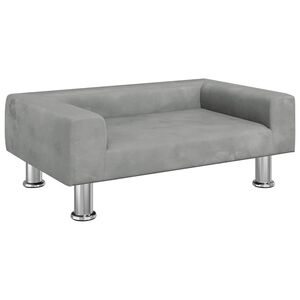 vidaXL Detsk&aacute; pohovka bledosiv&aacute; 70x45x26,5 zamat