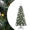 vidaXL Umel&yacute; vianočn&yacute; stromček Zelen&aacute; 120 cm PVC, plast a oceľ