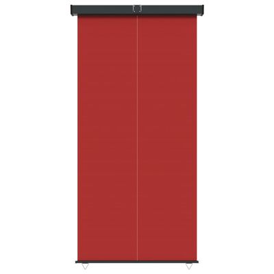 vidaXL Bočná markíza na balkón 145x250 cm, červená